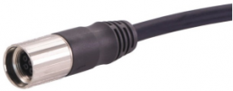 Sensor-Aktor Kabel, M17-Kabeldose, gerade auf offenes Ende, 7-polig, 10 m, PVC, schwarz, 8 A, 21375200703100