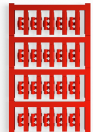 Polyamid Kabelmarkierer, beschriftbar, (B x H) 21 x 5.8 mm, max. Bündel-Ø 2.5 mm, rot, 1813200000