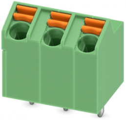 Leiterplattenklemme, 3-polig, RM 5 mm, 0,2-1,5 mm², 9 A, Federklemmanschluss, grün, 1752227
