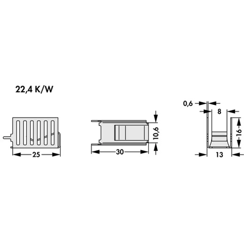 FK 264 MI 220 V Fischer Elektronik Kühlkörper Bild 2