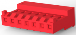 Buchsenleiste, 7-polig, RM 3.96 mm, gerade, rot, 3-643819-7