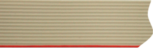 Flachbandleitung, 24-polig, RM 1.27 mm, 0,09 mm², AWG 28, PVC, grau