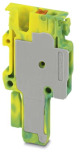 Stecker, Push-in-Anschluss, 0,14-1,5 mm², 1-polig, 17.5 A, 6 kV, gelb/grün, 3212730