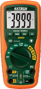 TRMS Digital-Multimeter EX503, 10 A(DC), 10 A(AC), 1000 VDC, 1000 VAC, 10 pF bis 100 μF, CAT IV 600 V