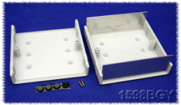 ABS Gerätegehäuse, (L x B x H) 134 x 135 x 50 mm, lichtgrau (RAL 7035), IP54, 1598BGY