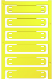 Polyamid Kabelmarkierer, beschriftbar, (B x H) 60 x 11 mm, max. Bündel-Ø 40 mm, gelb, 1076890000