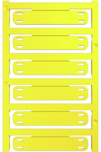 Polyamid Kabelmarkierer, beschriftbar, (B x H) 60 x 11 mm, max. Bündel-Ø 40 mm, gelb, 1076890000