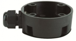 Anschlussdose, schwarz, (Ø x H) 70 mm x 29 mm, für KombiSIGN 50, 975 840 01