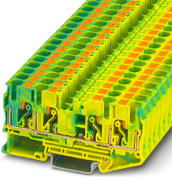 Schutzleiter-Reihenklemme, Push-in-Anschluss, 0,5-10 mm², 4-polig, 8 kV, gelb/grün, 3212950