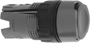 Drucktaster, tastend, Bund rund, schwarz, Einbau-Ø 16 mm, ZB6AA2