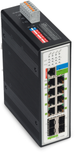 Ethernet Switch, managed, 8 Ports, 1 Gbit/s, 48-57 VDC, 852-1505