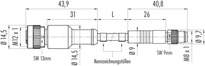 77 3430 3405 50004-0100 binder Sensor-Aktor Kabel Bild 2