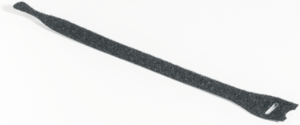 Kabelbinder mit Klettverschluss, lösbar, Polyamid, Polypropylen, (L x B) 150 x 12.5 mm, Bündel-Ø 45 mm, schwarz, -40 bis 85 °C
