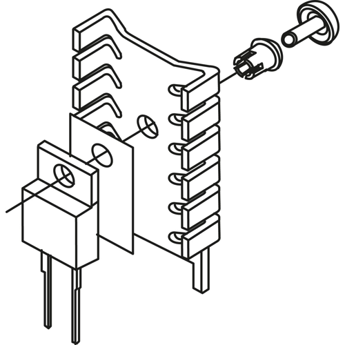 EPN 1 Fischer Elektronik Halbleiterfassungen, Halterungen Bild 3