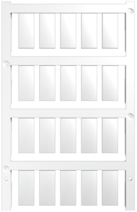 Polyamid Gerätemarkierer, (L x B) 20 x 9 mm, weiß, 200 Stk