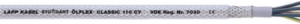 PVC Steuerleitung ÖLFLEX CLASSIC 110 CY 16 G 1,0 mm², AWG 18, geschirmt, transparent