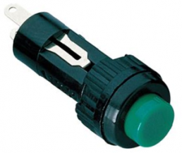 Drucktaster, 1-polig, grün, unbeleuchtet, 0,1 A/24 V, Einbau-Ø 9.1 mm, IP40, 1.10.107.011/0507