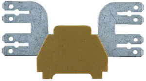 Klemmenleiste, 12-polig, 2,5 mm², Klemmstellen: 8, gelb, Lötanschluss, 12 A