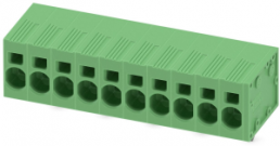 Leiterplattenklemme, 10-polig, RM 7.5 mm, 0,2-10 mm², 41 A, Federklemmanschluss, grün, 1719273