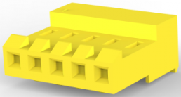 Buchsenleiste, 5-polig, RM 3.96 mm, gerade, gelb, 3-641149-5