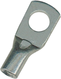 Unisolierter Rohrkabelschuh, 2,5 mm², AWG 14, 6.5 mm, M6, silber