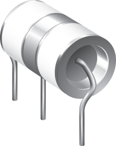 3-Elektroden-Ableiter, radial, 600 V, 20 kA, 2046-60-C2FLF