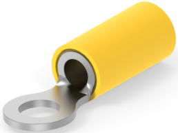 Isolierter Ringkabelschuh, 3,0-6,0 mm², AWG 12 bis 10, 5 mm, gelb