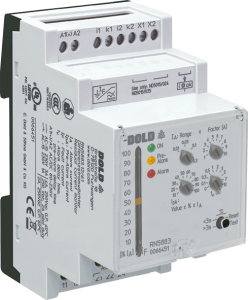 Differenzstromwächter, 10 mA-3 A, 0-10 s, 1 Wechsler Vorwarnung, 1 Wechsler Alarm, 80 V (DC), 230 V (AC), 0066451