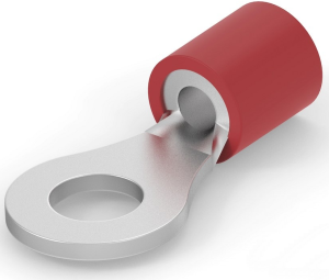 Isolierter Ringkabelschuh, 0,26-1,65 mm², AWG 22 bis 16, 4 mm, M3,5, rot