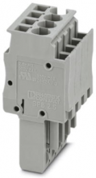 Stecker, Federzuganschluss, 0,08-4,0 mm², 4-polig, 24 A, 6 kV, grau, 3040135