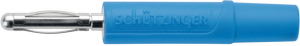 2 mm Stecker, Lötanschluss, 0,5 mm², blau, FK 02 L NI / BL