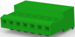 Buchsengehäuse, 7-polig, RM 2.54 mm, abgewinkelt, grün, 3-640443-7