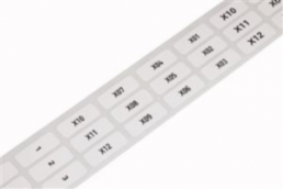 Polyester Etikett, (L x B) 25 x 9.5 mm, weiß, Rolle mit 1500 Stk