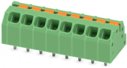 Leiterplattenklemme, 8-polig, RM 3.5 mm, 0,2-1,5 mm², 16 A, Federklemmanschluss, grün, 1861991