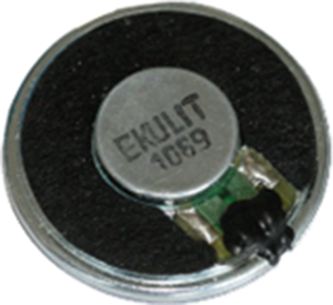 Miniatur-Lautsprecher, 8 Ω, 88 dB, 450 Hz bis 5 kHz, schwarz