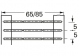 Gegurtete Drähte bzw. Drahtbrücken 812, Drahtdurchmesser 0,6 mm, Breite 85 mm