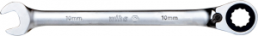 Ringratschen-Gabelschlüssel, 10 mm, 15°, 158.5 mm, Chrom-Vanadium Stahl, 303110