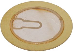 Piezosignalgeber-Membrane, 400 Ω, 75 dB, gelb