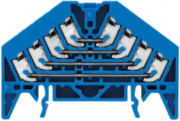 Rangierverteilerklemme, Push-in-Anschluss, 0,5-1,5 mm², 16-polig, 10 A, 4 kV, blau, 1173930000