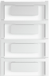 Polyamid Gerätemarkierer, (L x B) 45 x 15 mm, grau, 40 Stk