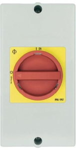 Reparaturschalter, Drehbetätiger, 3-polig, 25 A, (L x B x H) 160 x 85 x 82 mm, Panelmontage, KG20.T203/33.KL51V