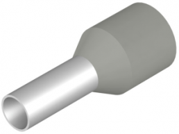 Isolierte Aderendhülse, 2,5 mm², 12 mm/6 mm lang, DIN 46228/4, grau, 9036200000