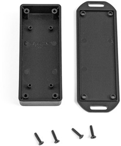 ABS Miniatur-Gehäuse, (L x B x H) 100 x 40 x 20 mm, schwarz (RAL 9004), IP54, 1551UFLBK