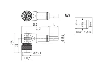79 3544 35 05 binder Sensor-Aktor Kabel Bild 2