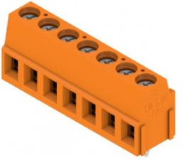 Leiterplattenklemme, 7-polig, RM 5.08 mm, 0,2-2,5 mm², 15 A, Schraubanschluss, orange, 9994160000