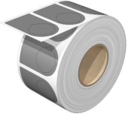 Polyester Gerätemarkierer, (L x B) 47.75 x 27 mm, grau, Rolle mit 100 Stk