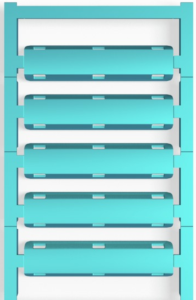 Polyamid Kabelmarkierer, beschriftbar, (B x H) 60 x 10 mm, max. Bündel-Ø 40 mm, blau, 1248840000