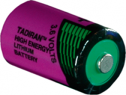 Lithium-Batterie, 3.6 V, 1/2R6, 1/2 AA, Rundzelle, Flächenkontakt