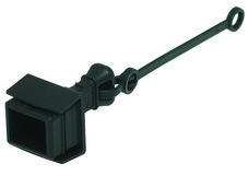 Schutzkappe für RJ45-Steckverbinder, schwarz, 09458450009