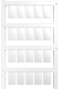 Polyamid Gerätemarkierer, (L x B) 17 x 10 mm, weiß, 200 Stk
